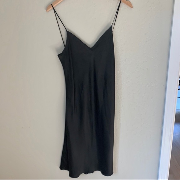 MOSCHINO 100% Silk Lace Up Black Dress - Picture 9 of 16